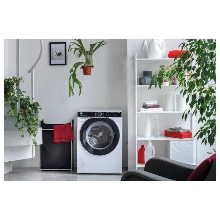 Lave-linge séchant HOOVER H-Wash&Dry 500 HDP 4149AMBC/1-S - 14 / 9 kg - Induction - 1400 trs/min - Connecté - Classe A - Blanc