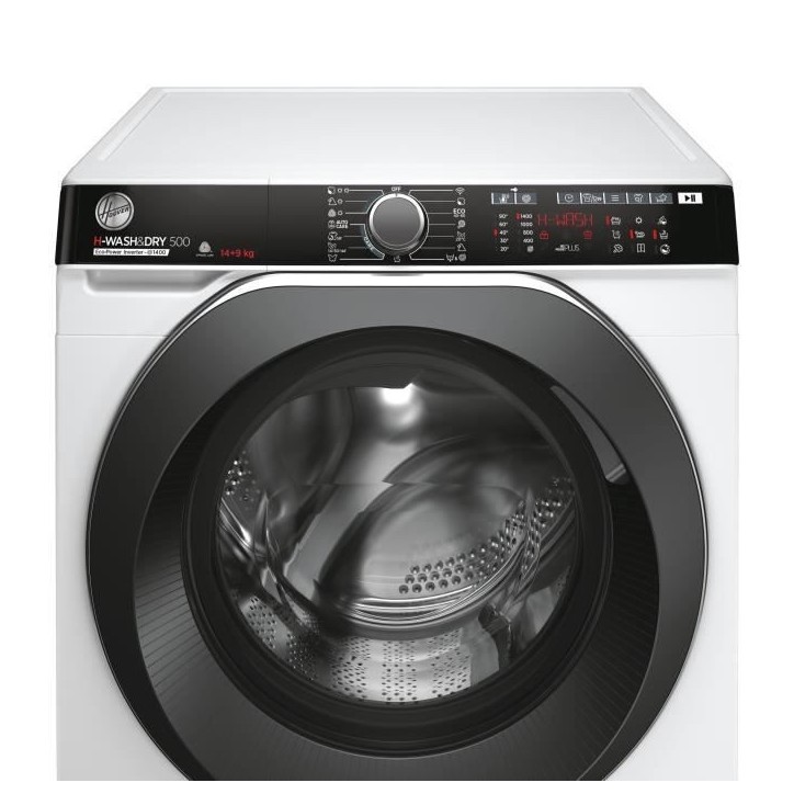 Lave-linge séchant HOOVER H-Wash&Dry 500 HDP 4149AMBC/1-S - 14 / 9 kg - Induction - 1400 trs/min - Connecté - Classe A - Blanc