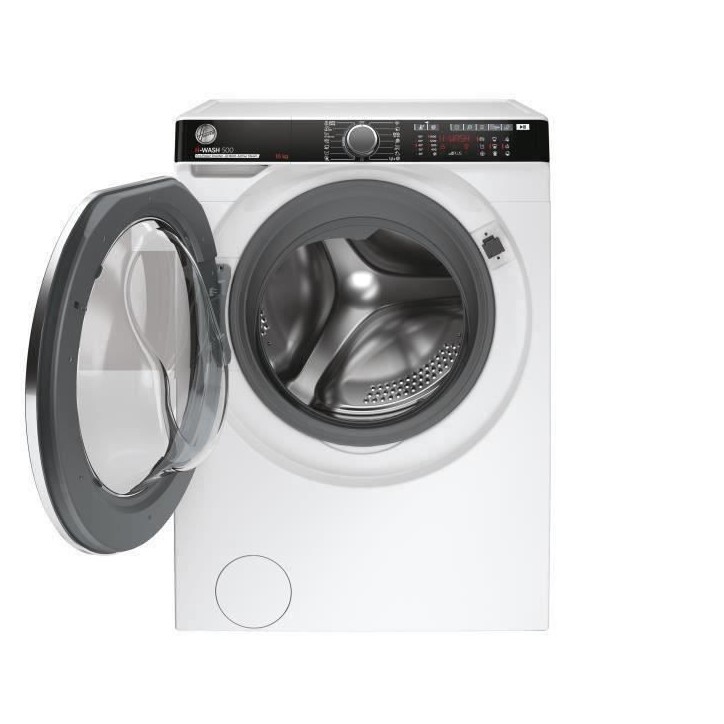 Lave-linge hublot HOOVER HWP 610AMBC/1-S - 10 kg - Induction - 1600 trs/min - Classe A - Connecté - Vapeur - Blanc Lave-linge hublot HOOVER HWP 610AMBC/1-S - 10 kg - Induction - 1600 trs/min - Classe A - Connecté - Vapeur - Blanc