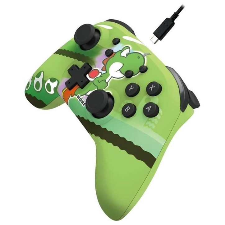 Manette sans fil - HORIPAD - Nintendo Switch et Switch OLED - Super Mario - Motif Yoshi-Dash - Vert