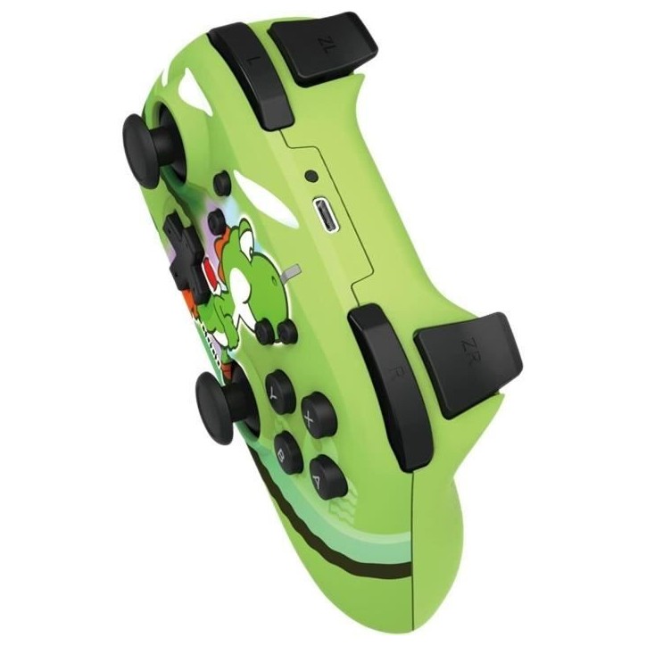 Manette sans fil - HORIPAD - Nintendo Switch et Switch OLED - Super Mario - Motif Yoshi-Dash - Vert