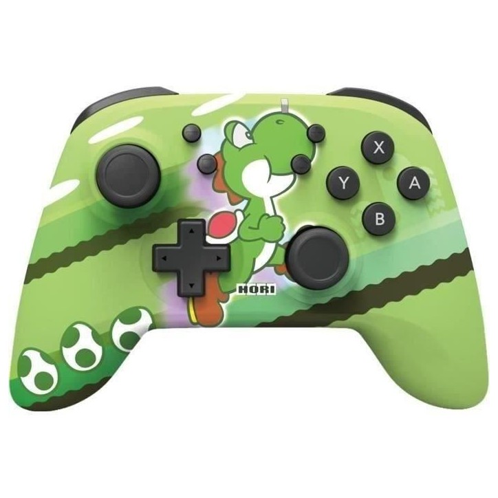 Manette sans fil - HORIPAD - Nintendo Switch et Switch OLED - Super Mario - Motif Yoshi-Dash - Vert