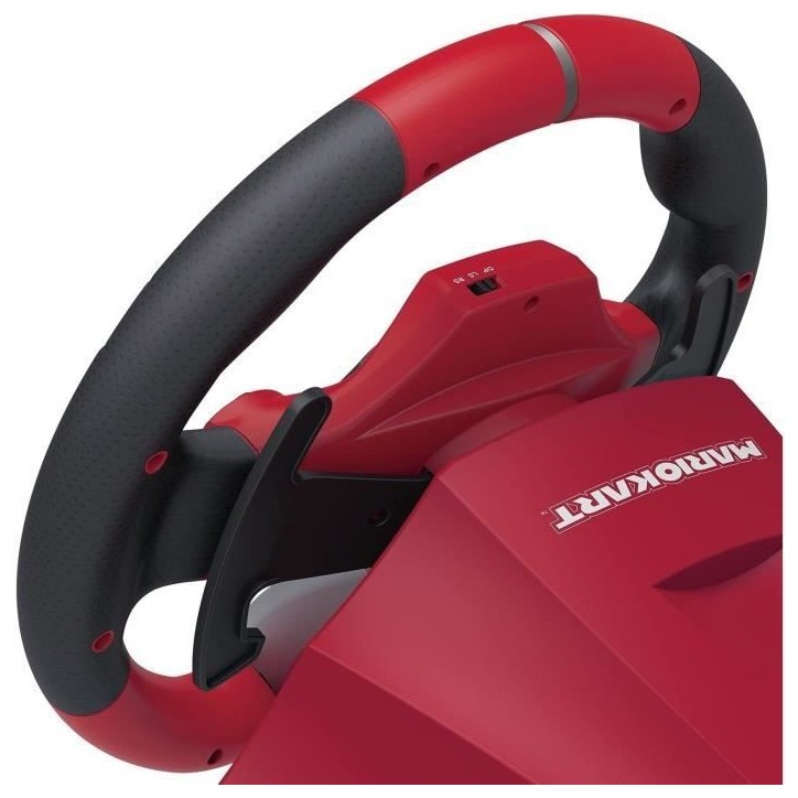 Volant de course Mario Kart Racing Wheel Pro Deluxe - HORI - Nintendo Switch, PC - Pédales - Rouge Volant de course Mario Kart Racing Wheel Pro Deluxe - HORI - Nintendo Switch, PC - Pédales - Rouge