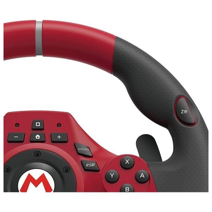 Volant de course Mario Kart Racing Wheel Pro Deluxe - HORI - Nintendo Switch, PC - Pédales - Rouge Volant de course Mario Kart Racing Wheel Pro Deluxe - HORI - Nintendo Switch, PC - Pédales - Rouge