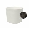 Pot avec réserve d'eau - GARDEN ID Respect - Blanc 25 x 25 cm - 100%