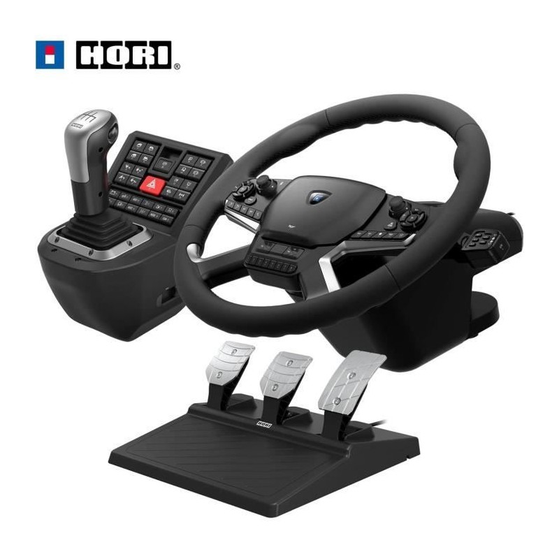 Volant avec boîte de vitesses et pédales - HORI - PC - Inclus Truck