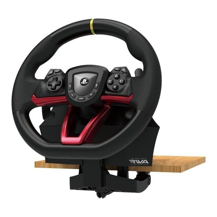 Volant de course - HORI - Apex - Sans fil - Compatible PS5/PS4/PC - Noir et rouge Volant de course - HORI - Apex - Sans fil - Compatible PS5/PS4/PC - Noir et rouge