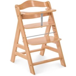 Chaise haute - HAUCK - ALPHA+ - Evolutive - De 6 mois a 90 kg - Bois F