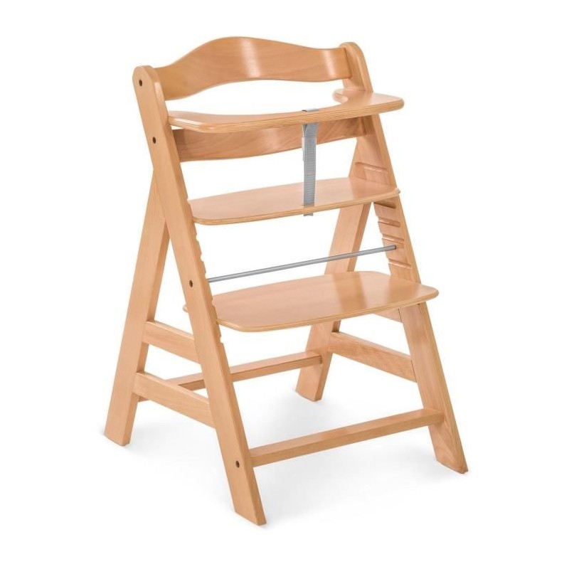 Chaise haute - HAUCK - ALPHA+ - Evolutive - De 6 mois a 90 kg - Bois F Chaise haute - HAUCK - ALPHA+ - Evolutive - De 6 mois a 90 kg - Bois F