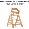 Chaise haute - HAUCK - ALPHA+ - Evolutive - De 6 mois a 90 kg - Bois F