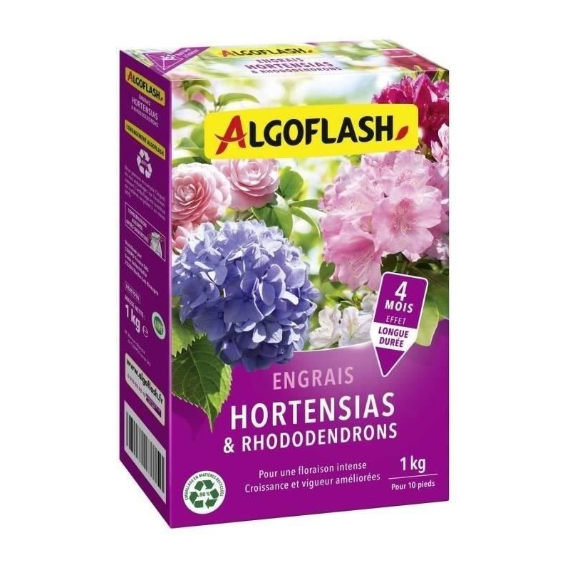 ALGOFLASH NATURASOL Engrais Hortensias et Rhododendrons - 1 kg