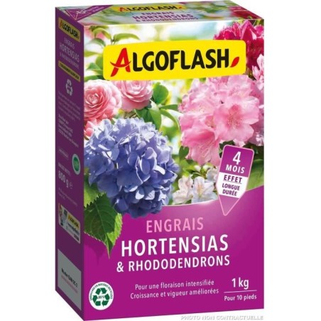 ALGOFLASH NATURASOL Engrais Hortensias et Rhododendrons - 1 kg