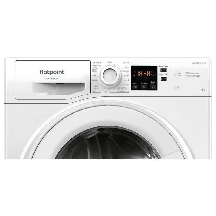 Lave-linge hublot HOTPOINT NS11469FWKFR - 11 kg - Induction - L60cm - 1400 trs/min - Classe A - Blanc Lave-linge hublot HOTPOINT NS11469FWKFR - 11 kg - Induction - L60cm - 1400 trs/min - Classe A - Blanc