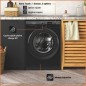 Lave-linge hublot HOTPOINT NS11469FBKFR - 11 kg - Induction - L60cm - 1400 trs/min - Classe A - Noir