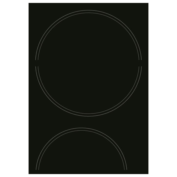 Table de cuisson vitrocéramique - HOTPOINT - HR631C - 4 foyers - 60 cm - Noir