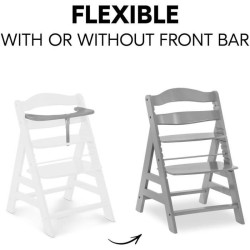 Chaise haute - HAUCK - ALPHA+B - Evolutive - De 6 mois a 90 kg - Bois