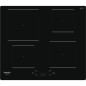 Table de cuisson induction - HOTPOINT - 4 foyers - L60 cm - HQ5660SNE - 7200 W - Revetement verre noir