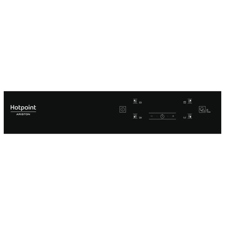 Table de cuisson induction - HOTPOINT - 4 foyers - L60 cm - HQ5660SNE - 7200 W - Revetement verre noir Table de cuisson induction - HOTPOINT - 4 foyers - L60 cm - HQ5660SNE - 7200 W - Revetement verre noir