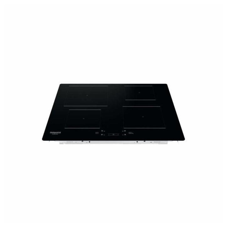 Table de cuisson induction - HOTPOINT - 4 foyers - L60 cm - HQ5660SNE - 7200 W - Revetement verre noir Table de cuisson induction - HOTPOINT - 4 foyers - L60 cm - HQ5660SNE - 7200 W - Revetement verre noir