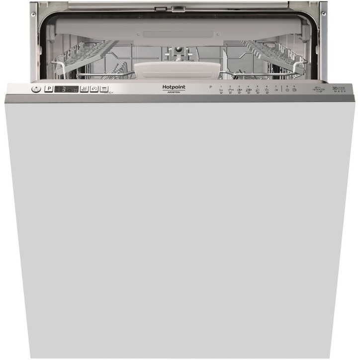 Lave-vaisselle tout encastrable HOTPOINT HI5030WEF - 14 couverts - Induction - L60cm - 43 dB - tiroir a couverts