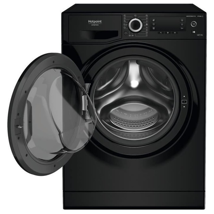 Lave-linge séchant HOTPOINT NDD11725BDAEU - 11 / 7 kg - Induction - L60cm - 1600 trs/min - Noir Lave-linge séchant HOTPOINT NDD11725BDAEU - 11 / 7 kg - Induction - L60cm - 1600 trs/min - Noir