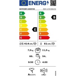 Lave-linge séchant HOTPOINT NDD11725BDAEU - 11 / 7 kg - Induction - L