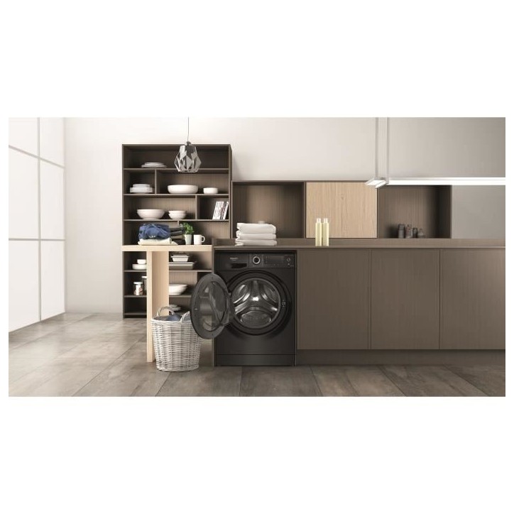 Lave-linge séchant HOTPOINT NDD11725BDAEU - 11 / 7 kg - Induction - L60cm - 1600 trs/min - Noir Lave-linge séchant HOTPOINT NDD11725BDAEU - 11 / 7 kg - Induction - L60cm - 1600 trs/min - Noir