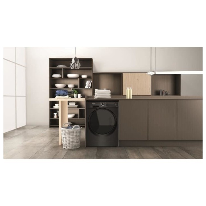 Lave-linge séchant HOTPOINT NDD11725BDAEU - 11 / 7 kg - Induction - L60cm - 1600 trs/min - Noir Lave-linge séchant HOTPOINT NDD11725BDAEU - 11 / 7 kg - Induction - L60cm - 1600 trs/min - Noir