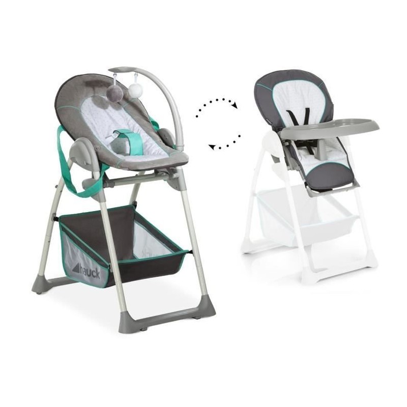 Chaise haute - HAUCK - SIT N RELAX - Réglable en hauteur - Pliable - Chaise haute - HAUCK - SIT N RELAX - Réglable en hauteur - Pliable -