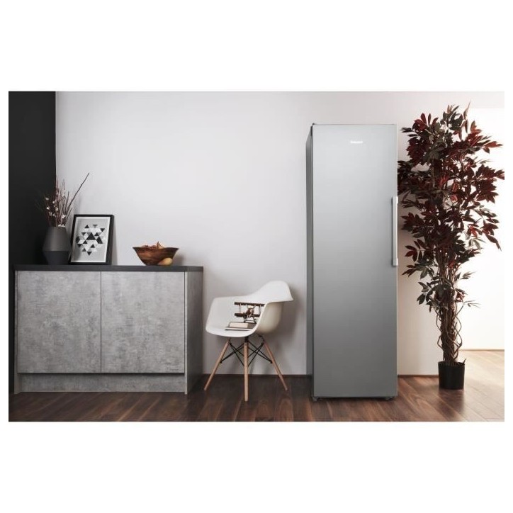 Congélateur armoire - HOTPOINT UH8F2CXFR - 4 paniers/tiroirs - 263L - Classe E - L 59,5 cm x H 187,5 cm - inox