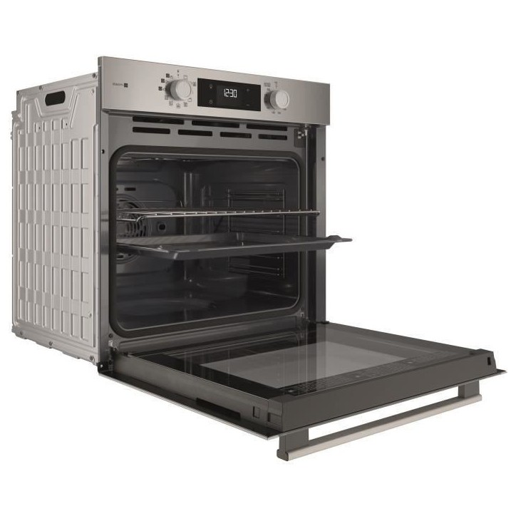 Four encastrable - Pyrolyse hydrolyse - Chaleur pulsée - HOTPOINT - HAO854PSX - Inox - 71 L - A++ Four encastrable - Pyrolyse hydrolyse - Chaleur pulsée - HOTPOINT - HAO854PSX - Inox - 71 L - A++