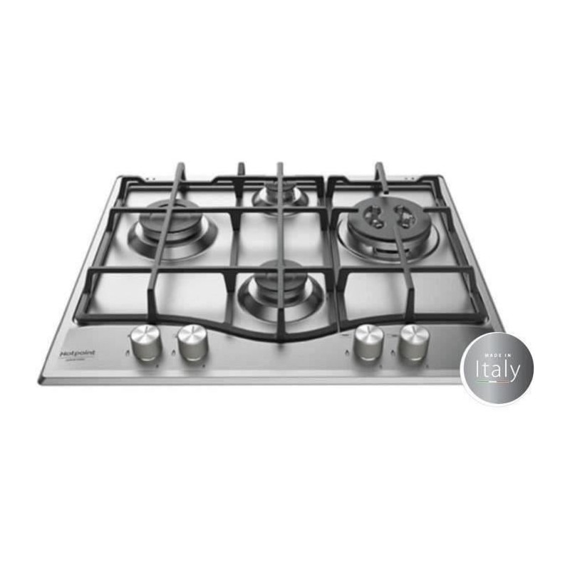 Plaque de cuisson Gaz - HOTPOINT - 4 foyers - L 60 x P51 cm - PNN 641 Plaque de cuisson Gaz - HOTPOINT - 4 foyers - L 60 x P51 cm - PNN 641