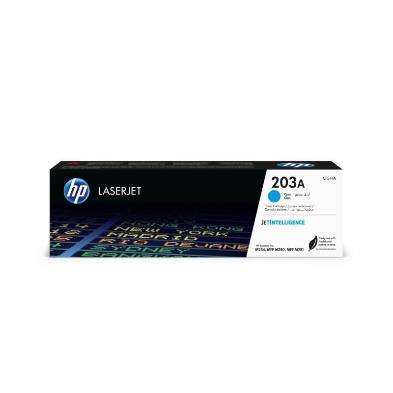 Cartouche de toner cyan HP 203A authentique pour HP Color LaserJet Pro