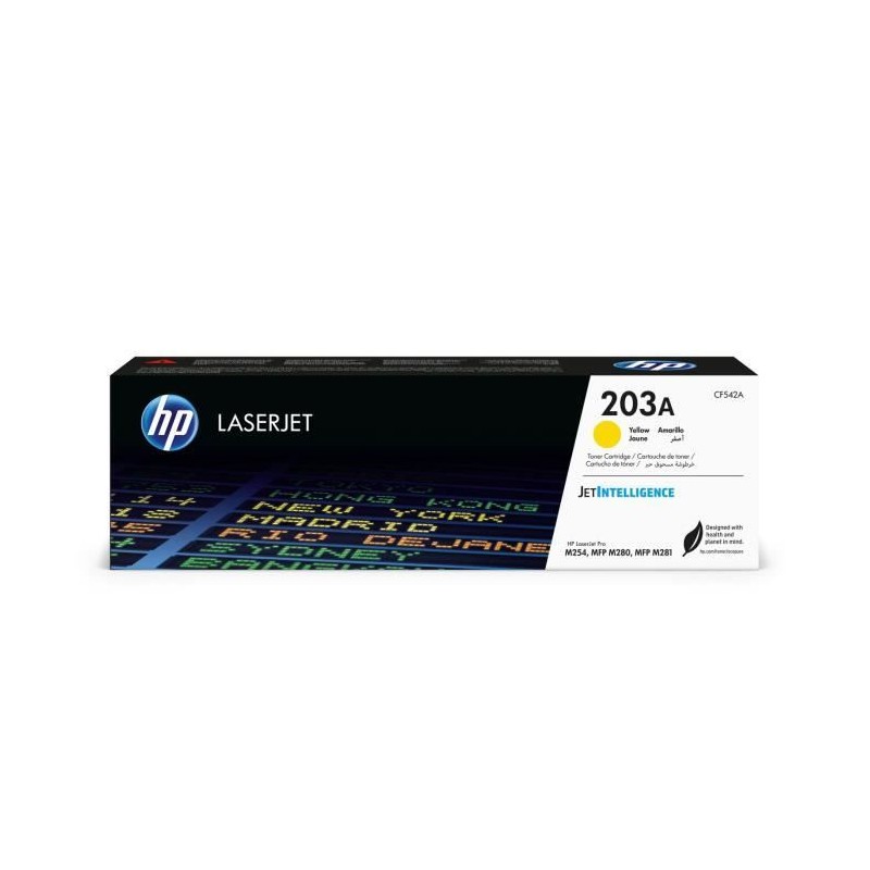 Cartouche de toner jaune HP 203A authentique pour HP Color LaserJet Pr Cartouche de toner jaune HP 203A authentique pour HP Color LaserJet Pr