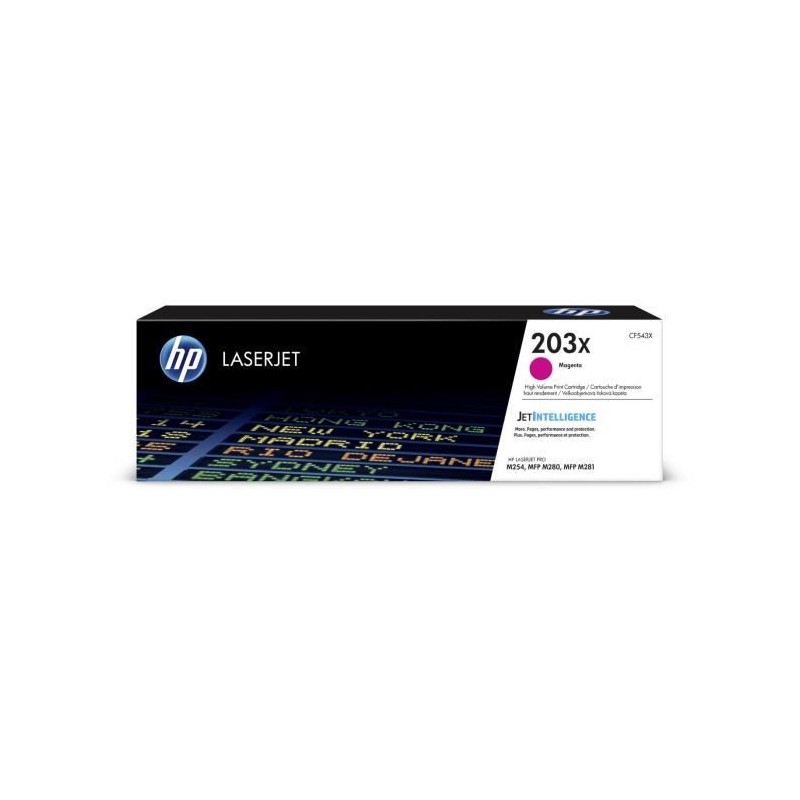 Cartouche de toner magenta HP 203X grande capacité pour HP Color Lase Cartouche de toner magenta HP 203X grande capacité pour HP Color Lase