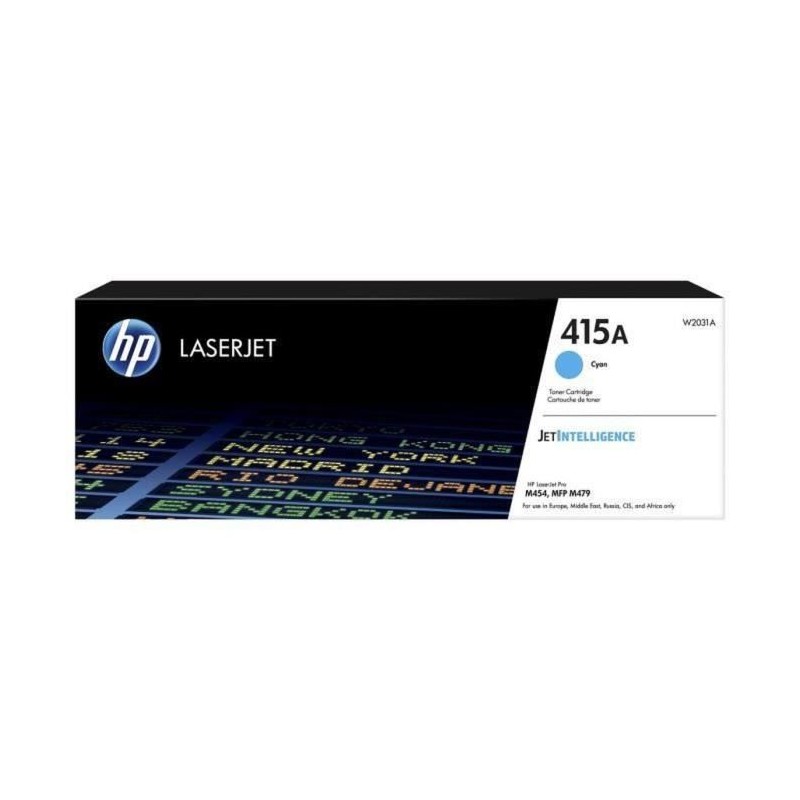 Cartouche de toner cyan HP 415A pour HP Color LaserJet Pro M454 et MFP Cartouche de toner cyan HP 415A pour HP Color LaserJet Pro M454 et MFP