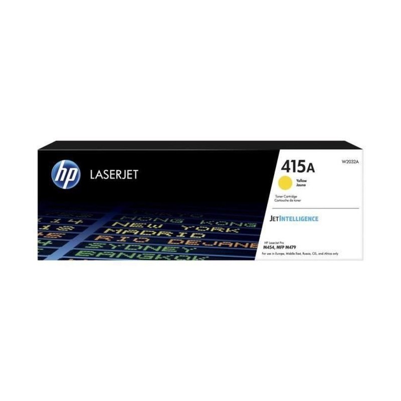 Cartouche de toner jaune HP 415A pour HP Color LaserJet Pro M454 et MF Cartouche de toner jaune HP 415A pour HP Color LaserJet Pro M454 et MF