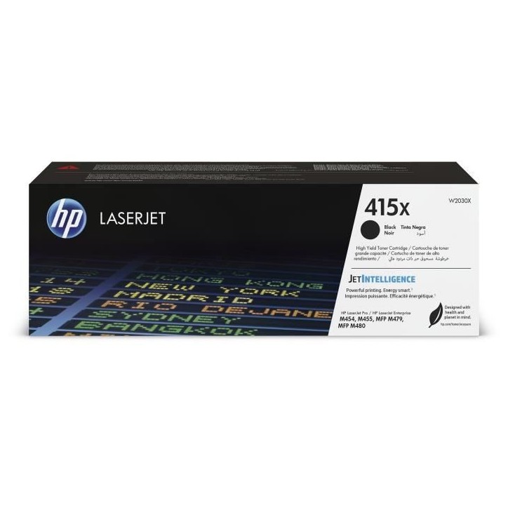 Cartouche de Toner HP 415X Noir grande capacité Authentique (W2030X) Cartouche de Toner HP 415X Noir grande capacité Authentique (W2030X)