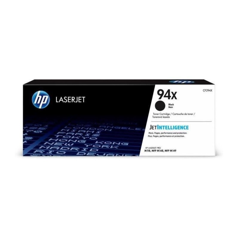 Cartouche toner HP 94X - Noir - Laser - 2800 pages - 1 boîte Cartouche toner HP 94X - Noir - Laser - 2800 pages - 1 boîte