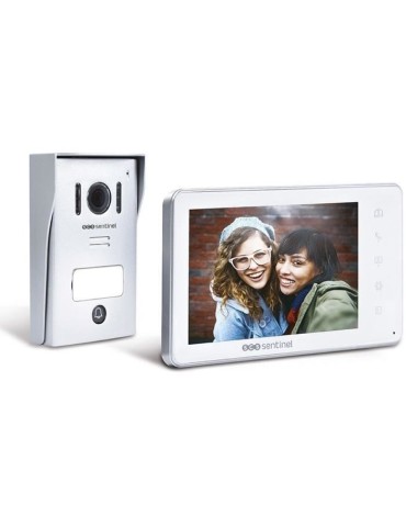 Interphone vidéo filaire, coloris blanc - VisioKit 7 - SCS SENTINEL