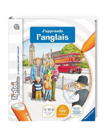 tiptoi - J'apprends l'anglais - Ravensburger - Livre électronique éducatif - Des 4 ans - en français