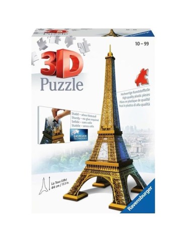 Puzzle 3D Tour Eiffel - Ravensburger - 216 pieces - sans colle - Architecture et monument