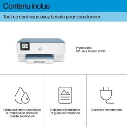 Imprimante tout-en-un HP Envy Inspire 7221e jet d'encre couleur - 3 mo
