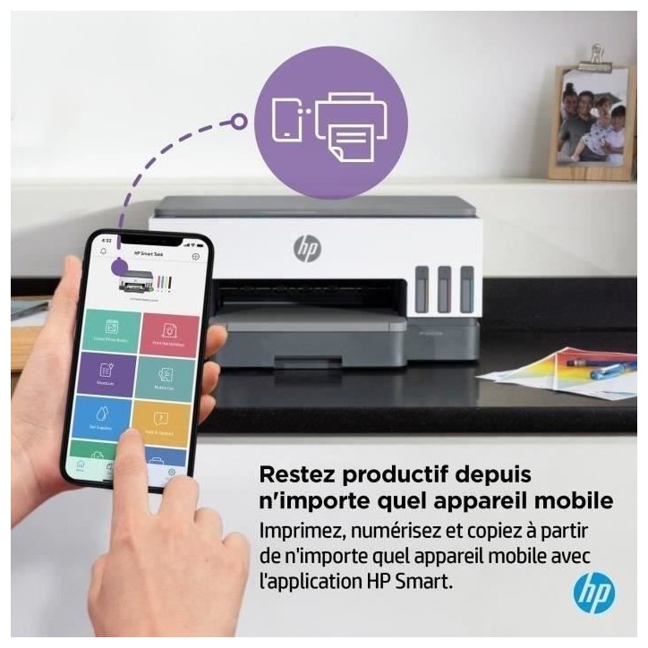 Imprimante tout-en-un HP Smart Tank 7005 couleur a réservoir d'encre Imprimante tout-en-un HP Smart Tank 7005 couleur a réservoir d'encre