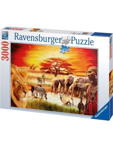 Puzzle 3000 pieces - La fierté du Massai - Ravensburger - Paysage et nature - Mixte - Adulte