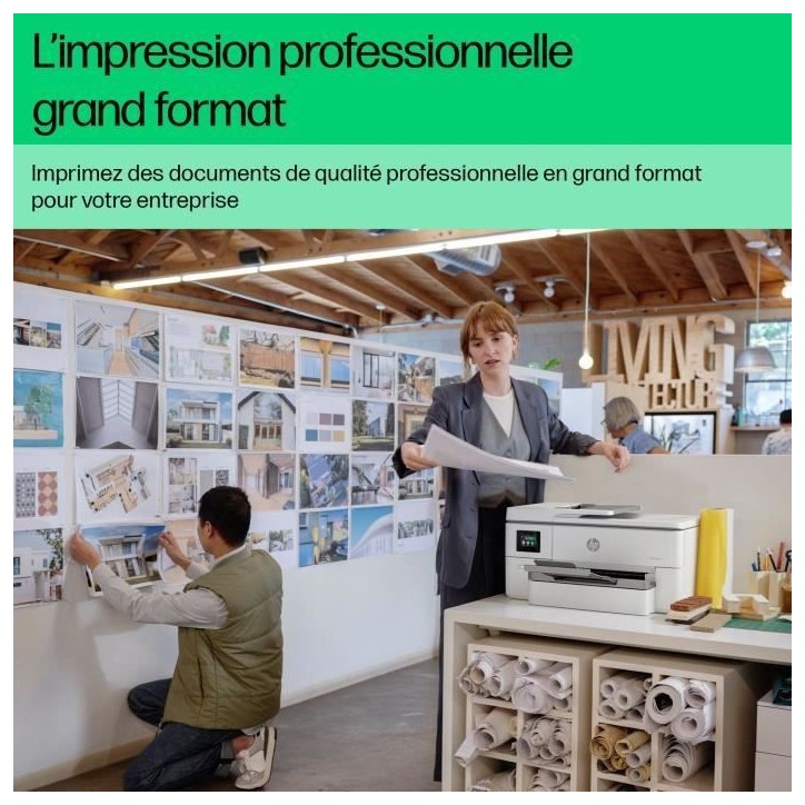 Imprimante HP OfficeJet Pro 9720e A3 Tout-en-un recto-verso, 3 mois Instant Ink inclus avec HP+ Imprimante HP OfficeJet Pro 9720e A3 Tout-en-un recto-verso, 3 mois Instant Ink inclus avec HP+