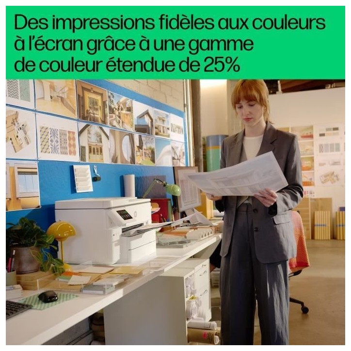 Imprimante HP OfficeJet Pro 9720e A3 Tout-en-un recto-verso, 3 mois Instant Ink inclus avec HP+ Imprimante HP OfficeJet Pro 9720e A3 Tout-en-un recto-verso, 3 mois Instant Ink inclus avec HP+