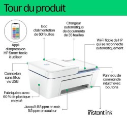 Imprimante tout-en-un HP Deskjet 4222e jet d'encre couleur Copie Scan