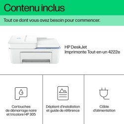 Imprimante tout-en-un HP Deskjet 4222e jet d'encre couleur Copie Scan