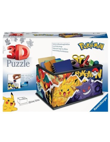 Boite de rangement Pokémon Puzzle 3D - Ravensburger - 216 pieces - A partir de 8 ans